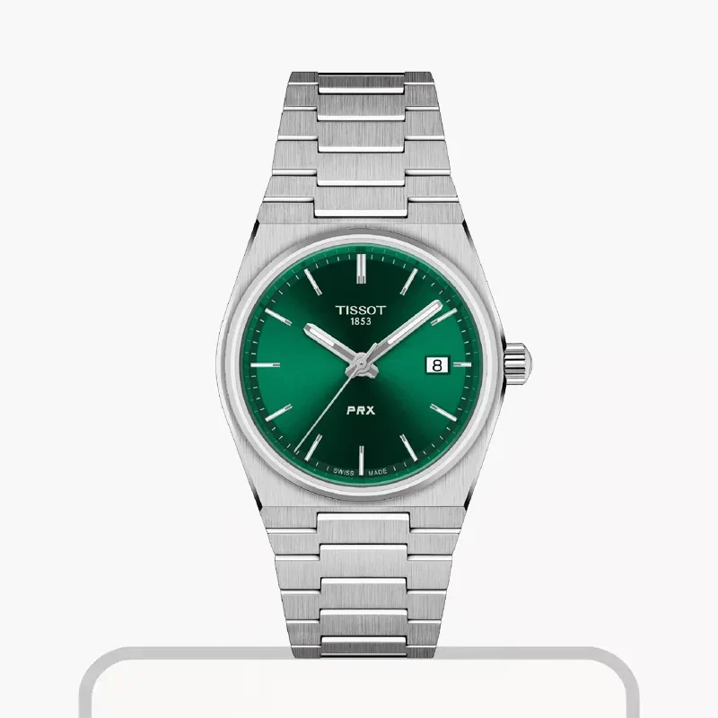 Tissot PRX 35mm Green Dial Watch- T137.210.11.081.00